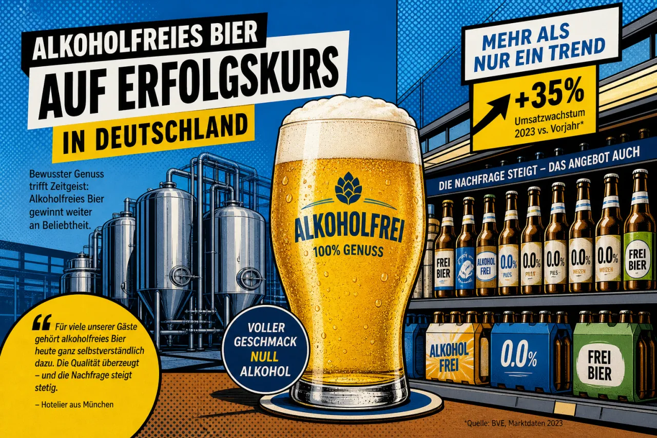 Alkoholfreies Bier wächst im Markt weiter