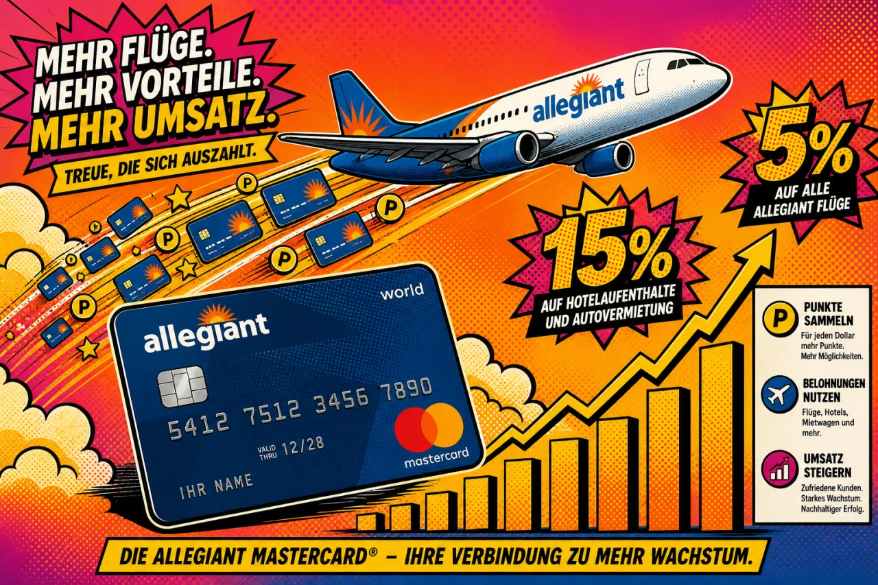 Allegiant setzt auf Kreditkartenumsatz
