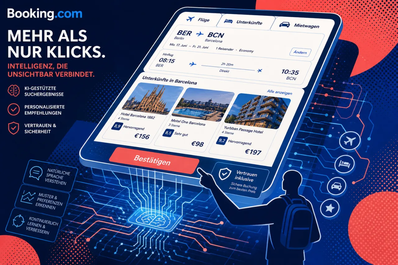 Booking setzt auf unsichtbare Reise-KI