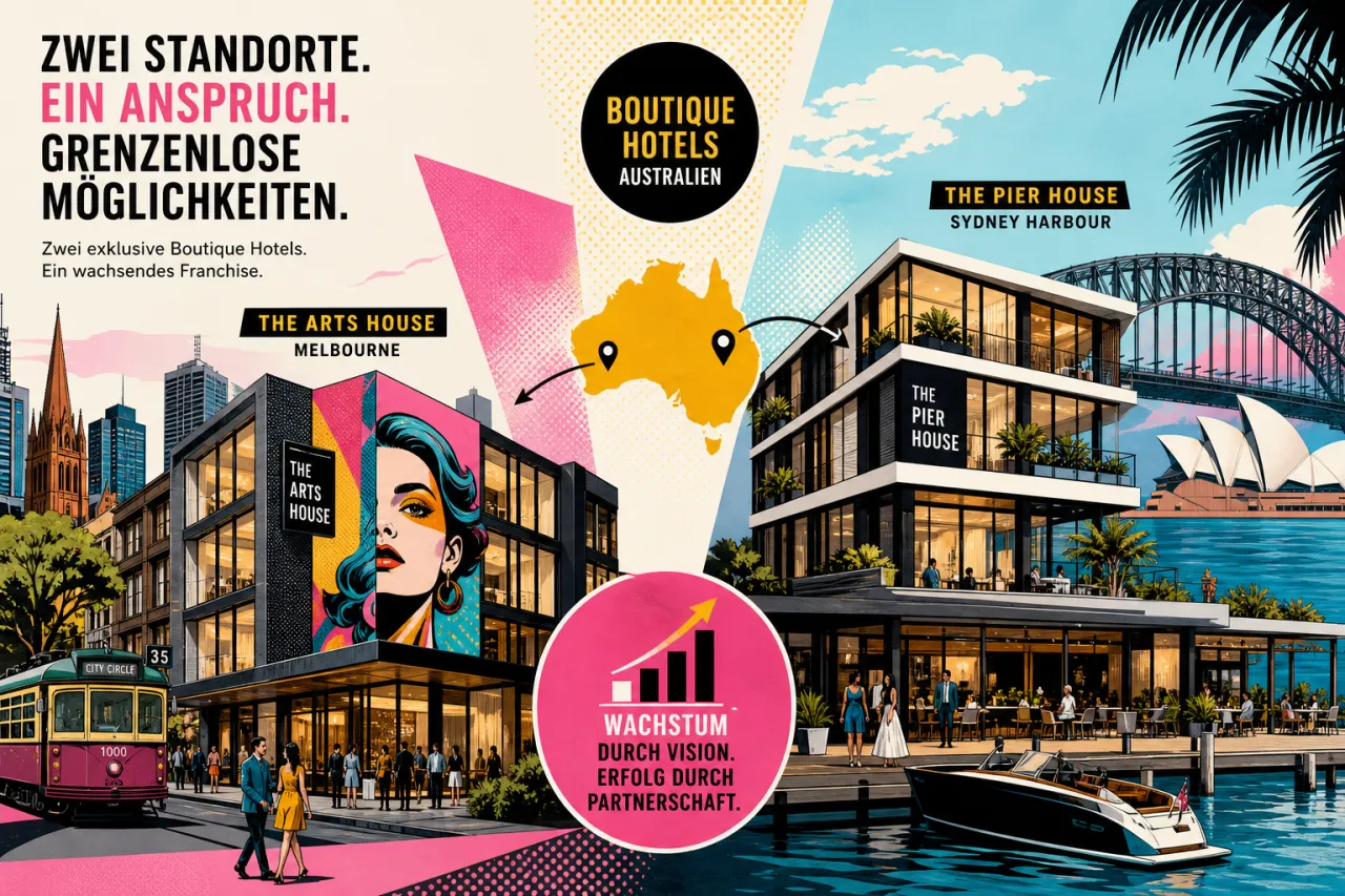 Zwei Boutiquehotels in regionalen australischen Städten mit Fokus auf Premium-Gäste