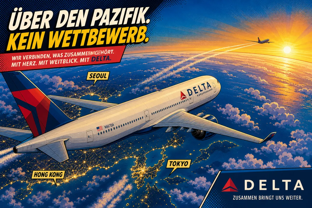 Delta greift United im Pazifik an