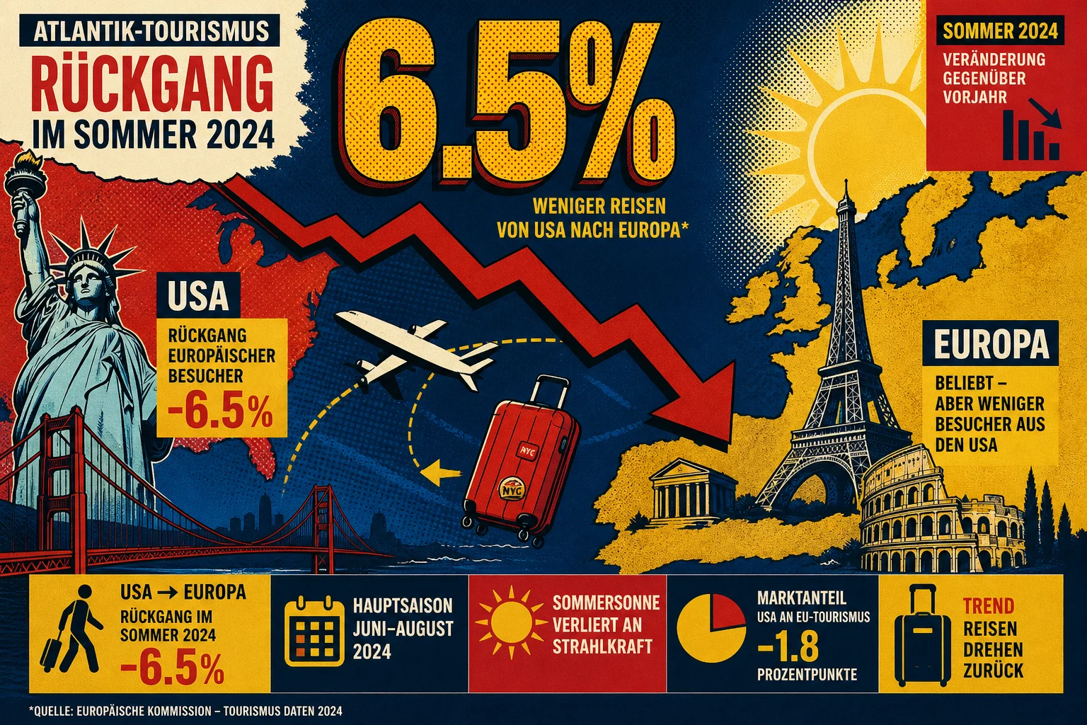 Europa bremst die USA-Reise im Mai