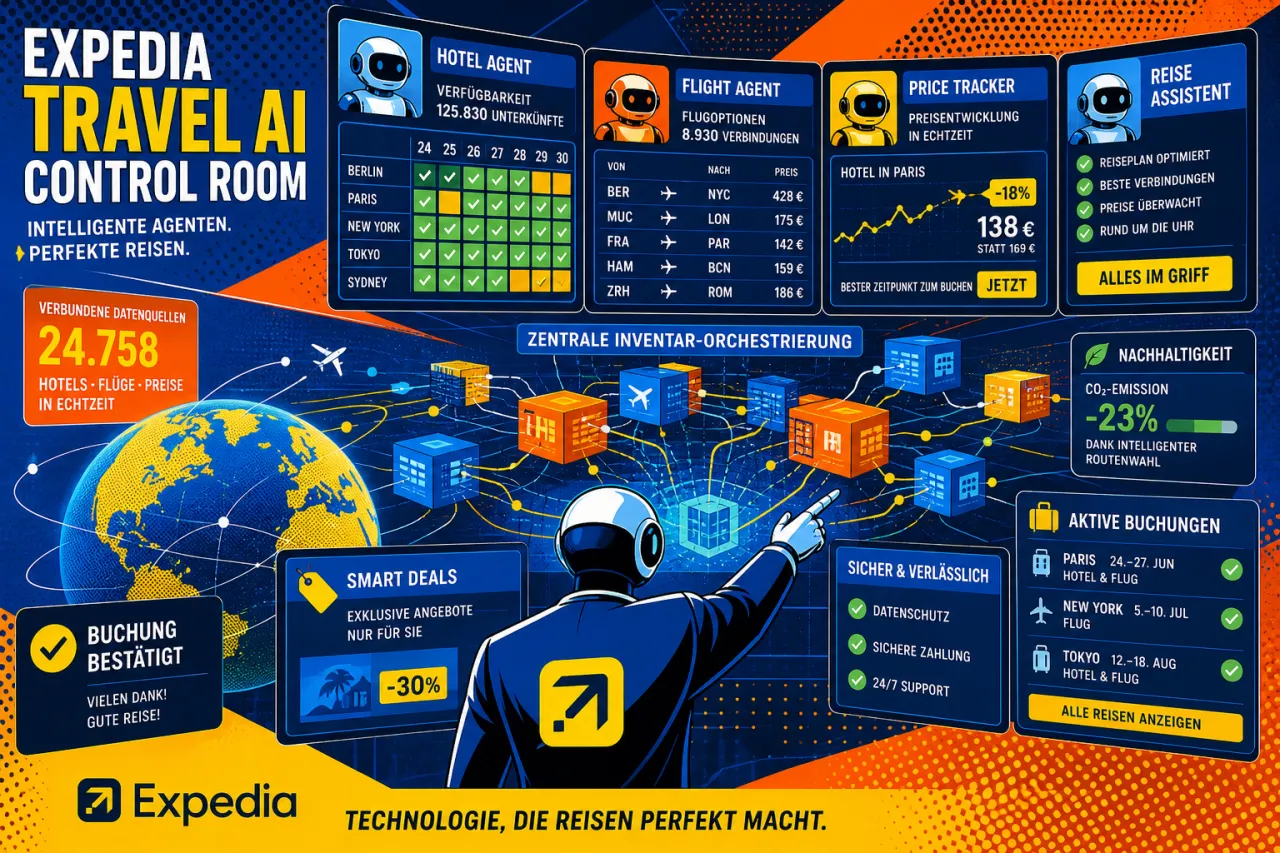 Expedia baut auf spezialisierte KI-Agenten