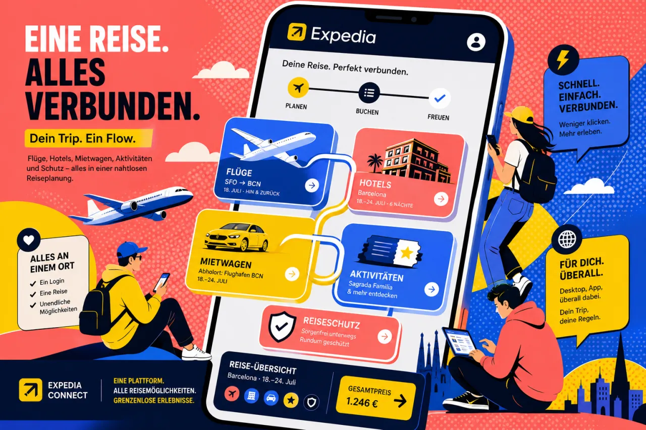 Expedia setzt auf Reisen aus einem Guss