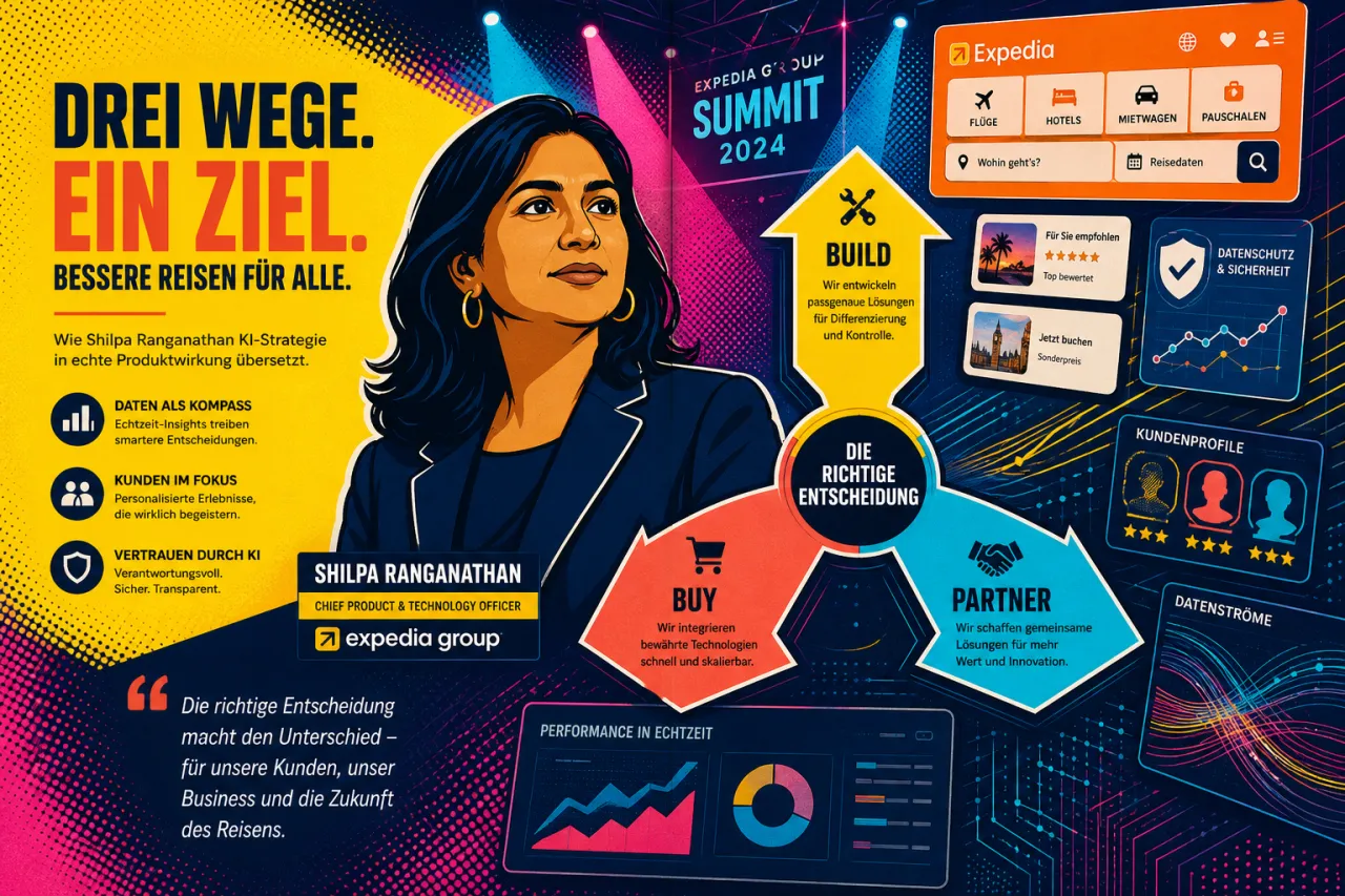 Expedia stellt die AI-Frage anders