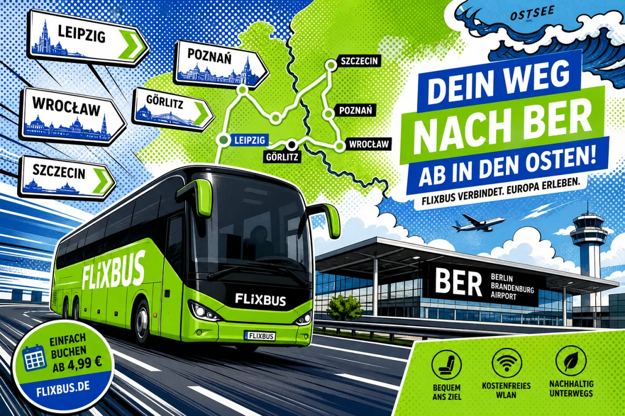 FlixBus erweitert BER-Netz deutlich