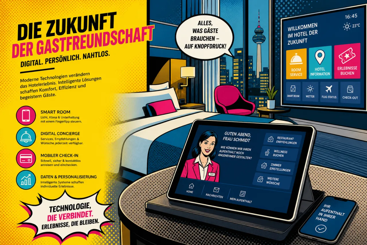 HITEC zeigt HCNs Tablet-Ansatz für Hotels