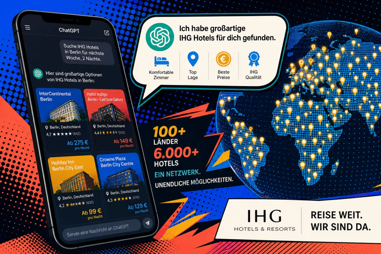 IHG bringt Hotelsuche in ChatGPT