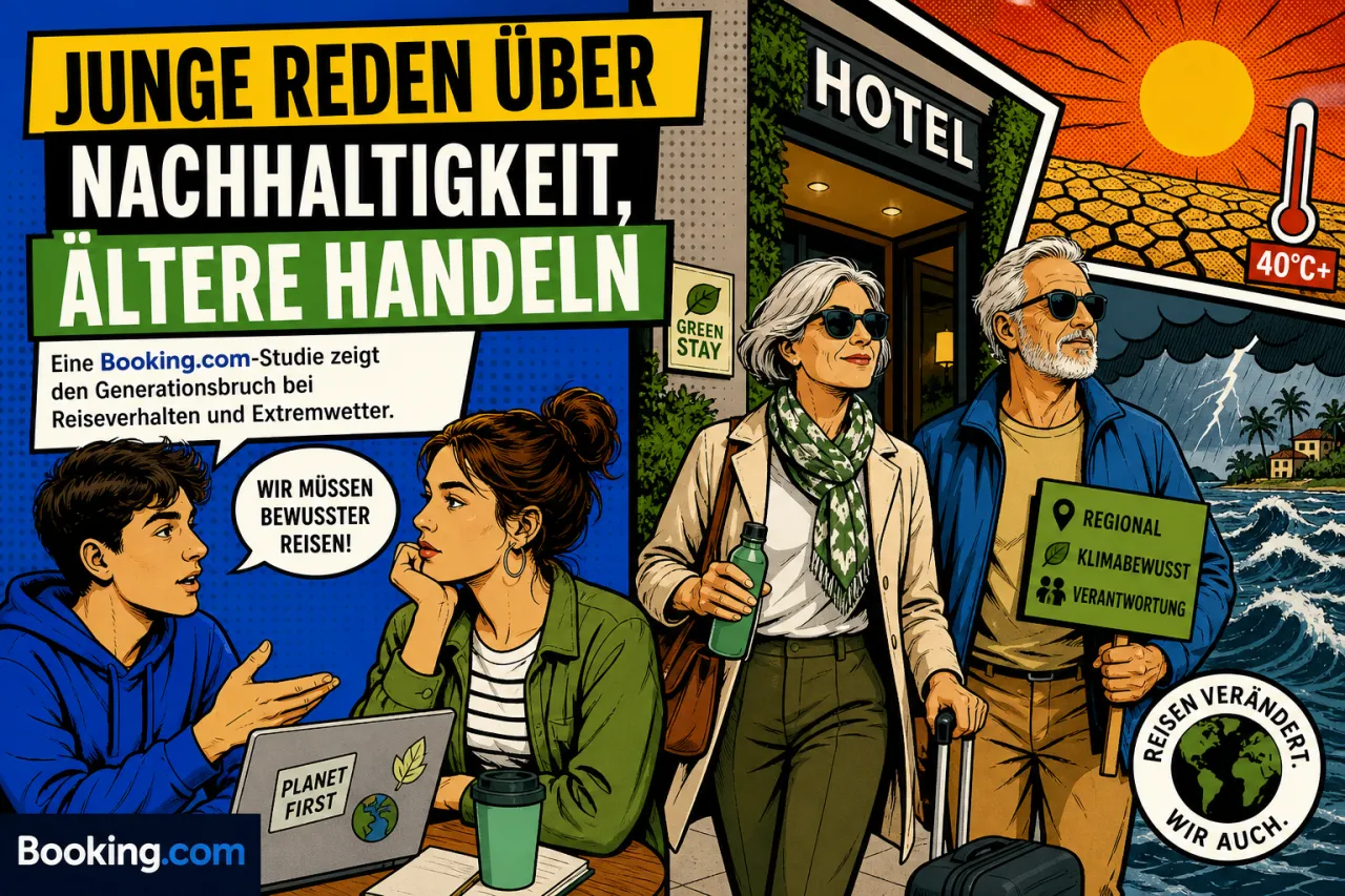 Junge reden über Nachhaltigkeit, Ältere handeln