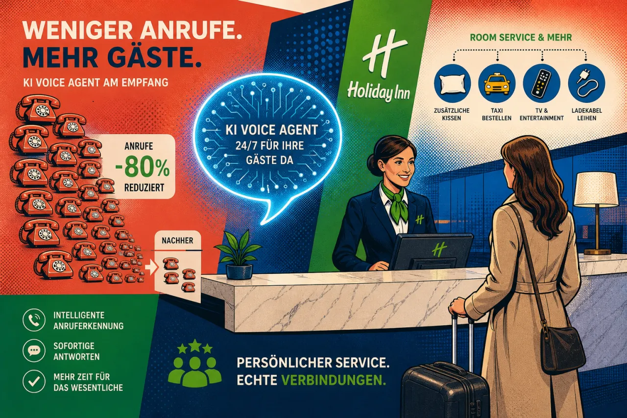 KI entlastet die Rezeption in Holiday Inn Kenilworth