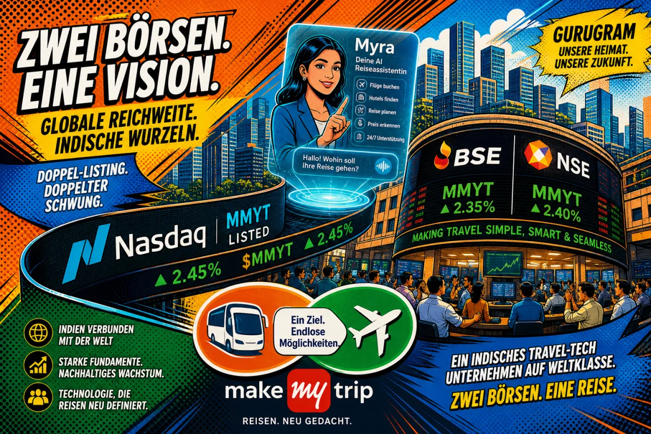 MakeMyTrip prüft Indien-Listing und AI-Strategie