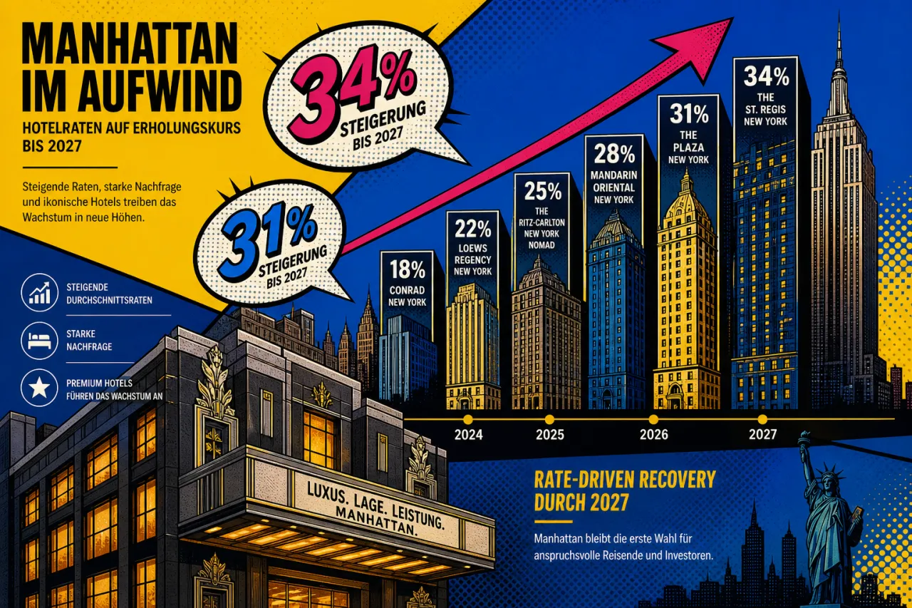 Manhattan-Hotels holen 2019 überholt zurück