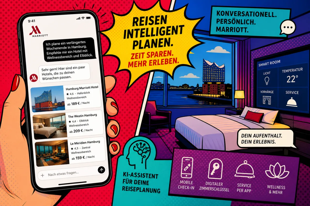 Marriott startet AI-Trip-Planner in App und Web