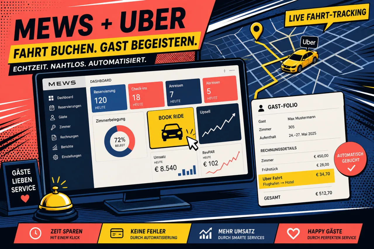 Mews bindet Uber direkt ins PMS ein