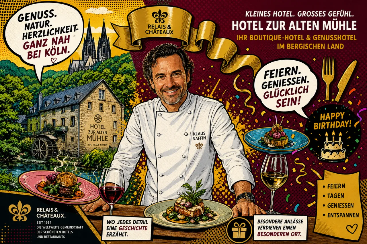 Nelson Müller feiert Hotelgeburtstag bei Köln