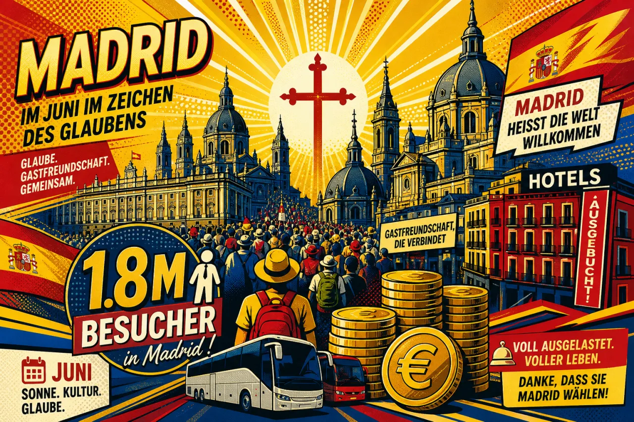 Papstbesuch in Spanien bringt Tourismusschub