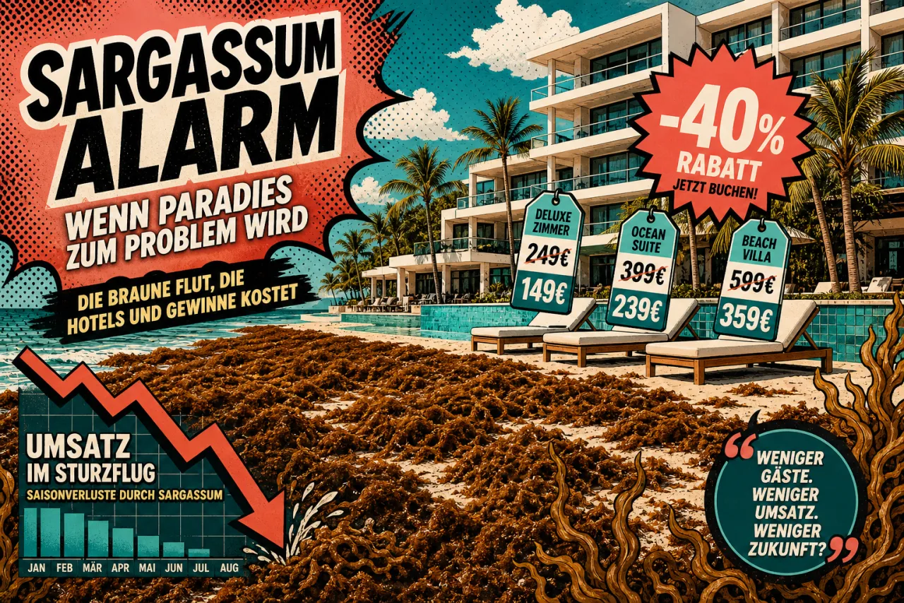 Sargassum drückt Karibik-Hotels die Preise