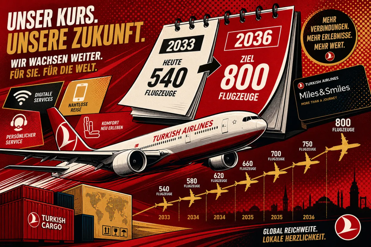 Turkish Airlines verlängert 800-Flugzeug-Plan
