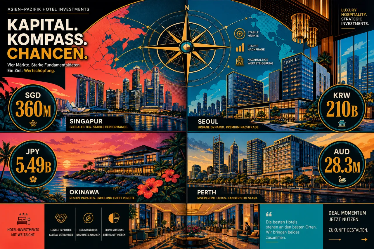 Vier Hoteldeals prägen Asien-Pazifik