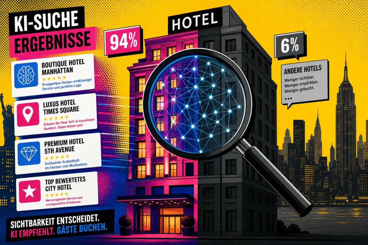 Wie Hotels in KI-Suchen sichtbar bleiben