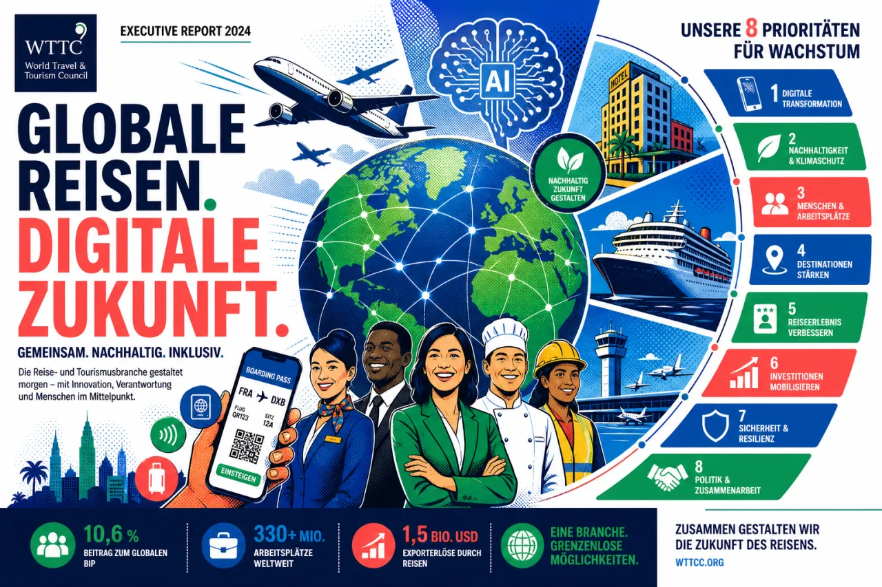 WTTC setzt acht Prioritäten für den Reiseboom