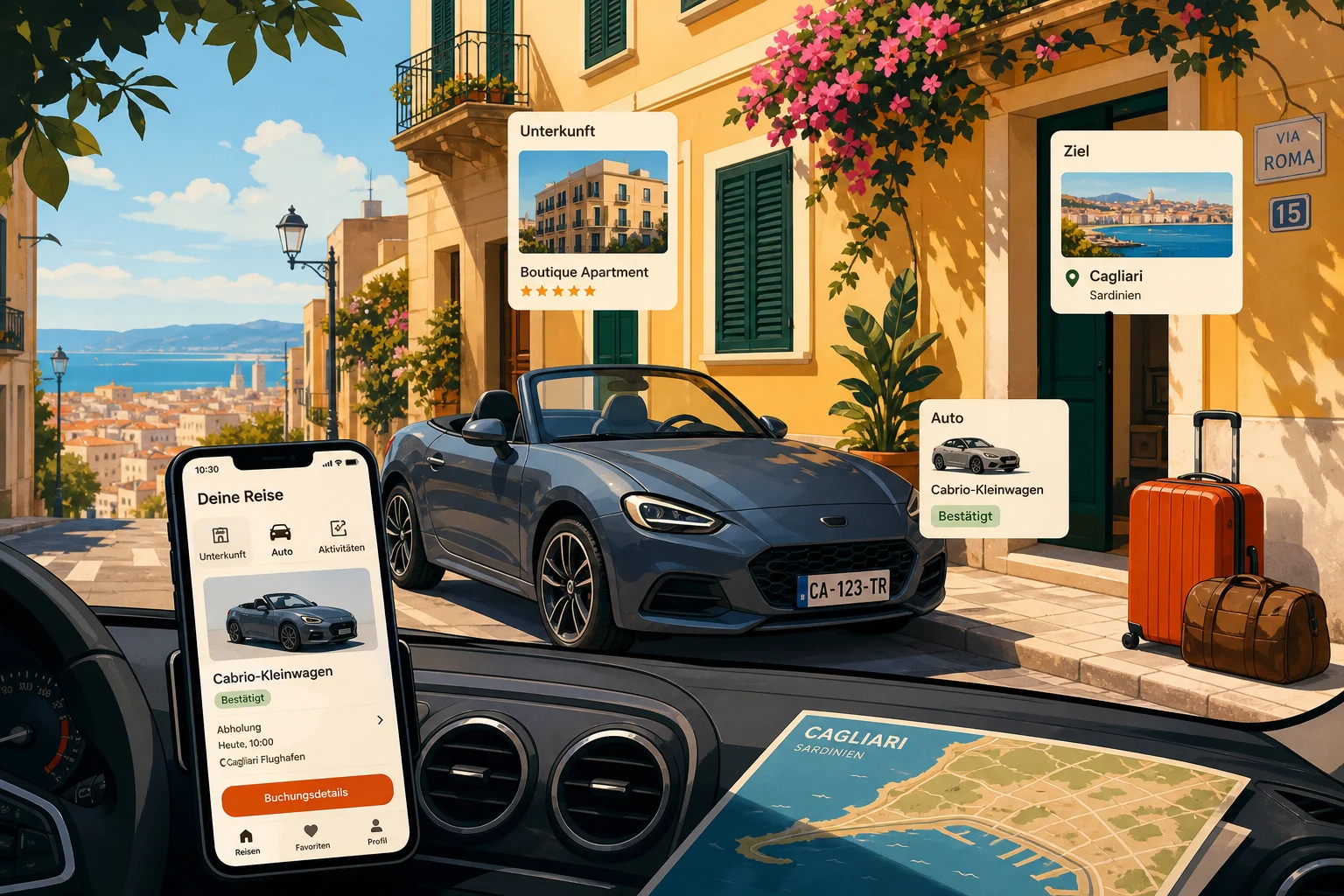 Airbnb wird zur Reise-App mit Mietwagen