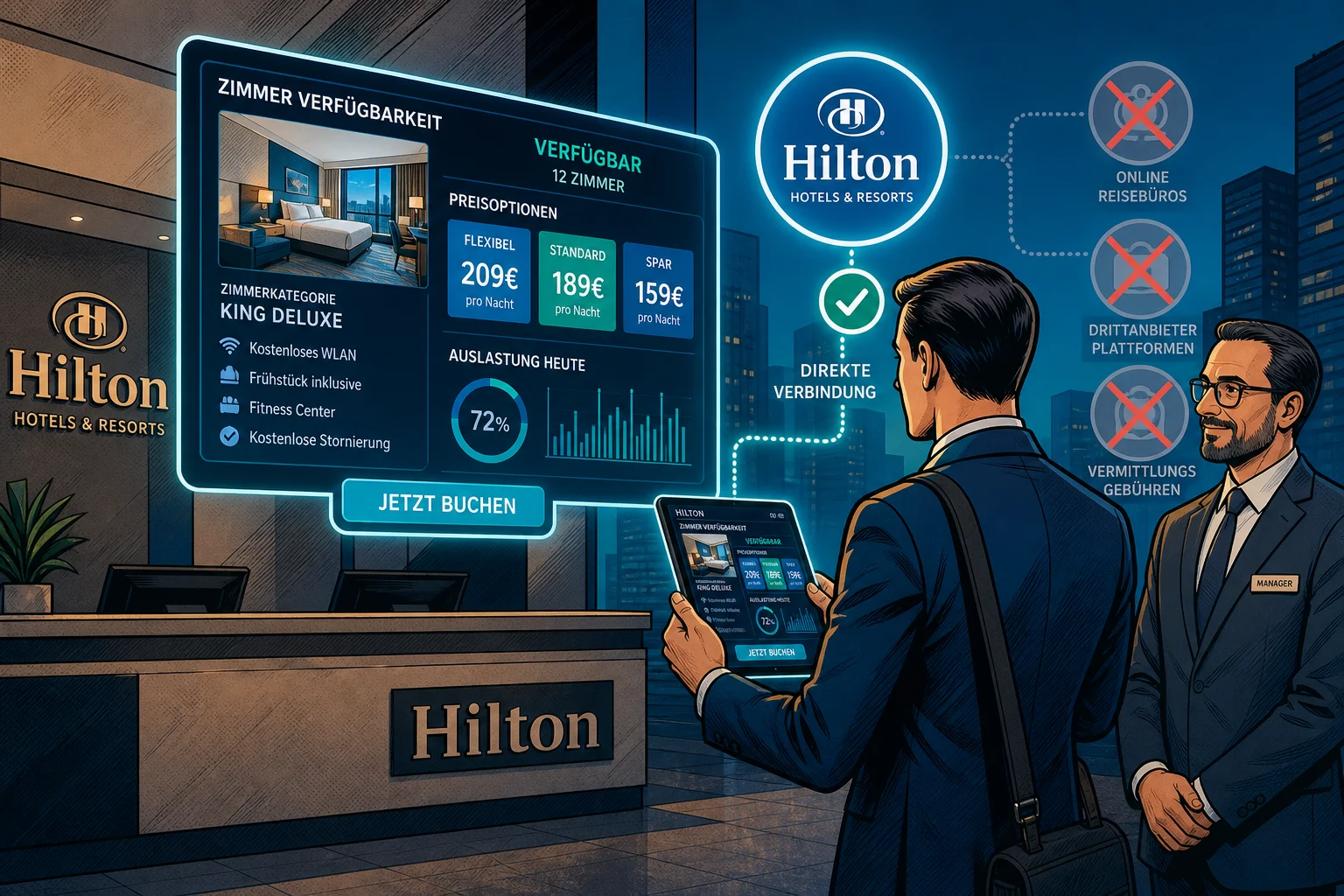 Hilton koppelt sich direkt an Navan