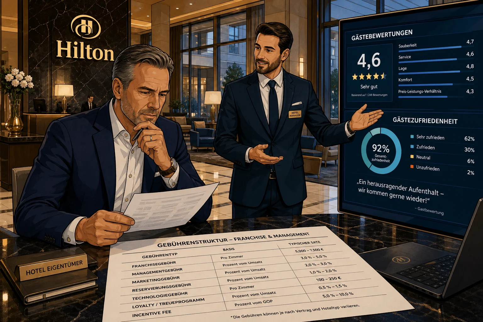 Hilton senkt Gebühren für Hoteleigentümer