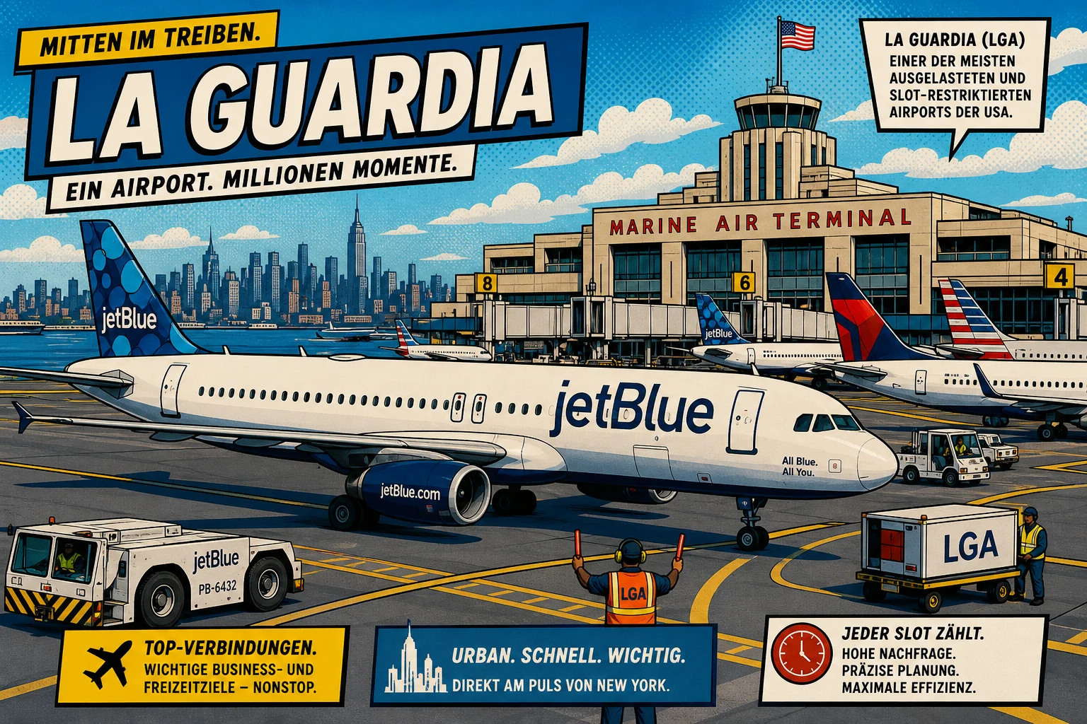 JetBlue kauft Spirit-Slots in LaGuardia