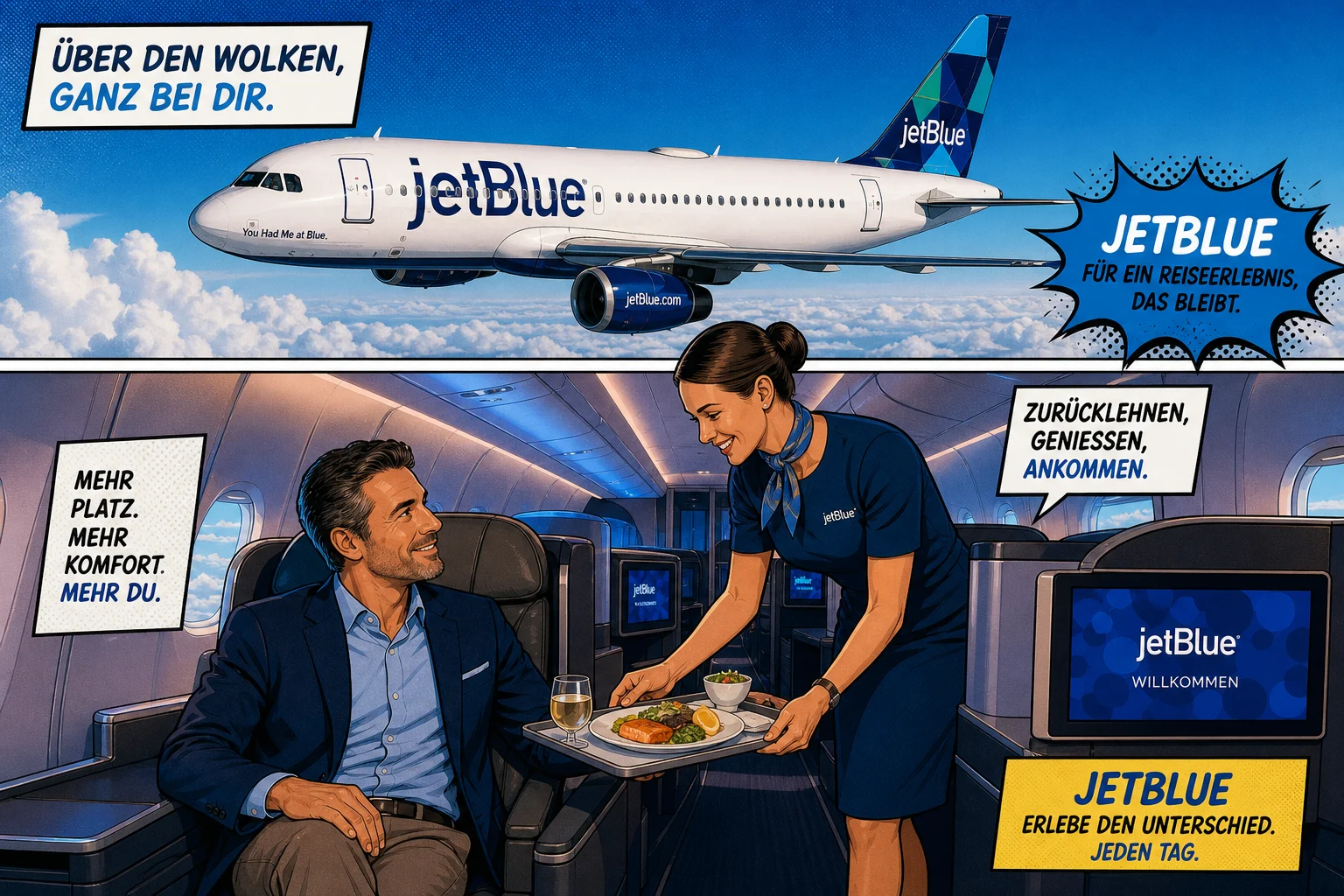 JetBlue setzt auf First Class und Turnaround
