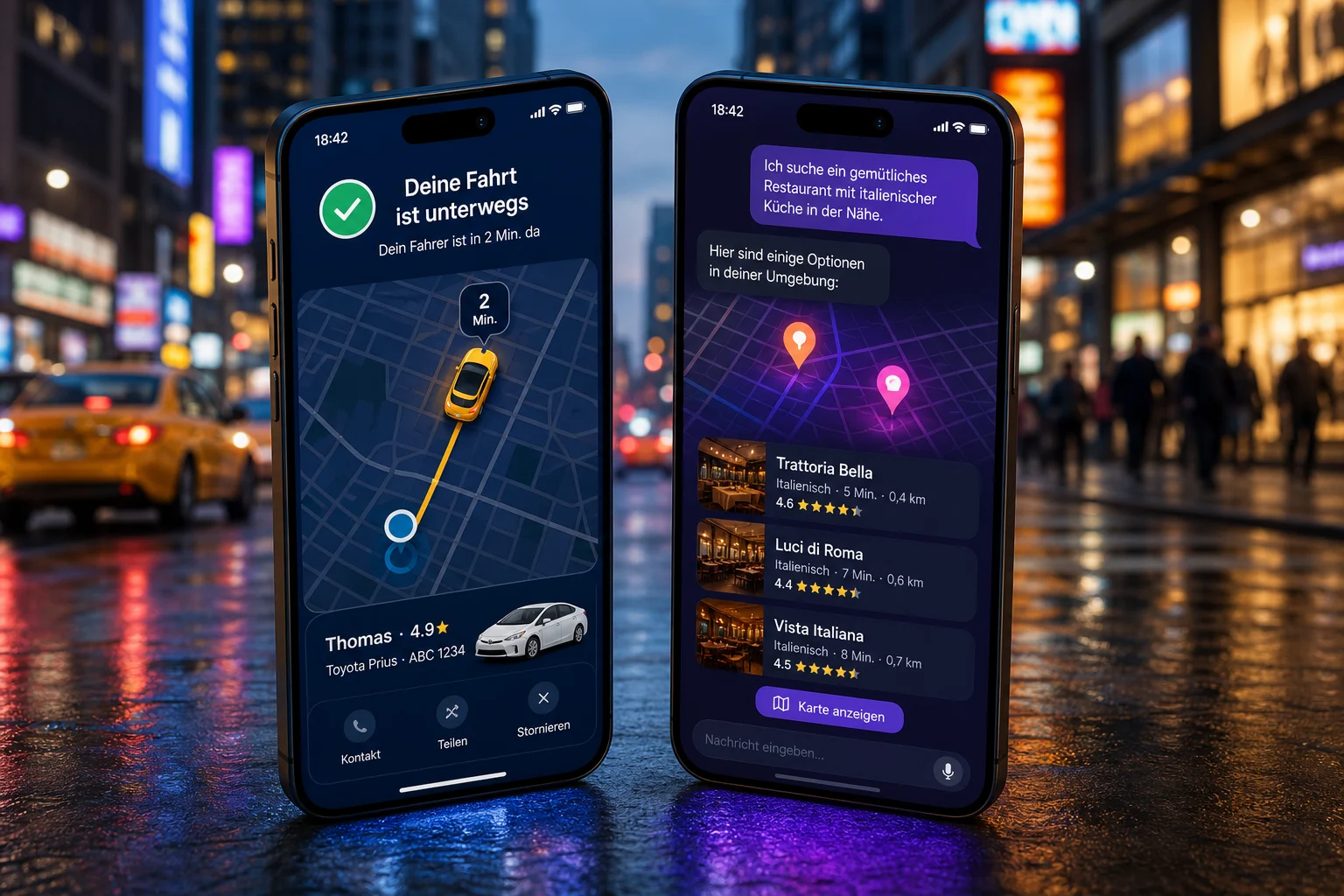 Uber und Google Maps jagen dieselbe Reise