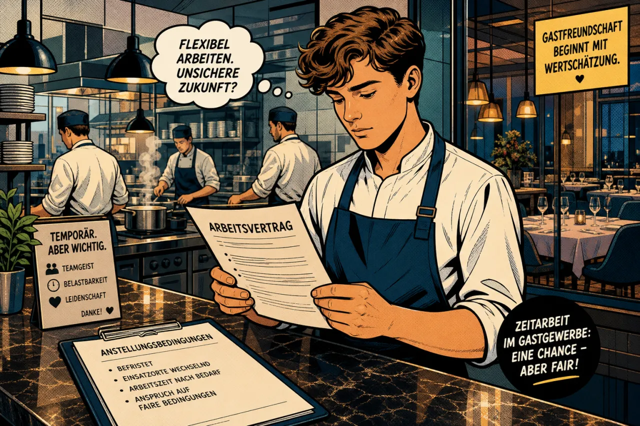 Befristete Jobs bleiben im Gastgewerbe Thema